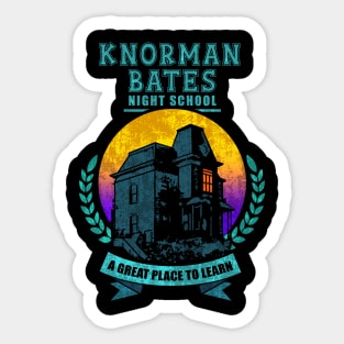 KNORMAN BATES NIGHT SCHOOL Sticker